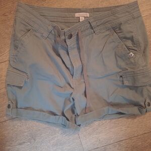 Ocean + Coast Green Cargo‎ Shorts Womens 12